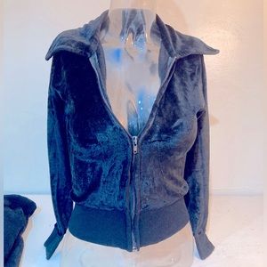 Cropped Vintage Sweater with zipper🖤